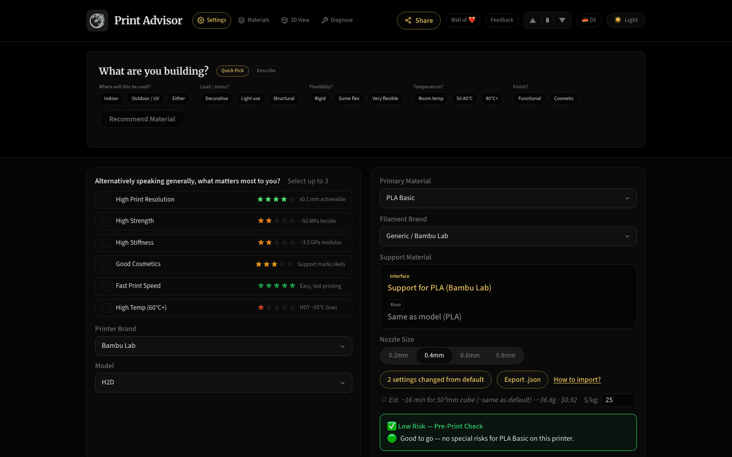 Print Advisor screenshot