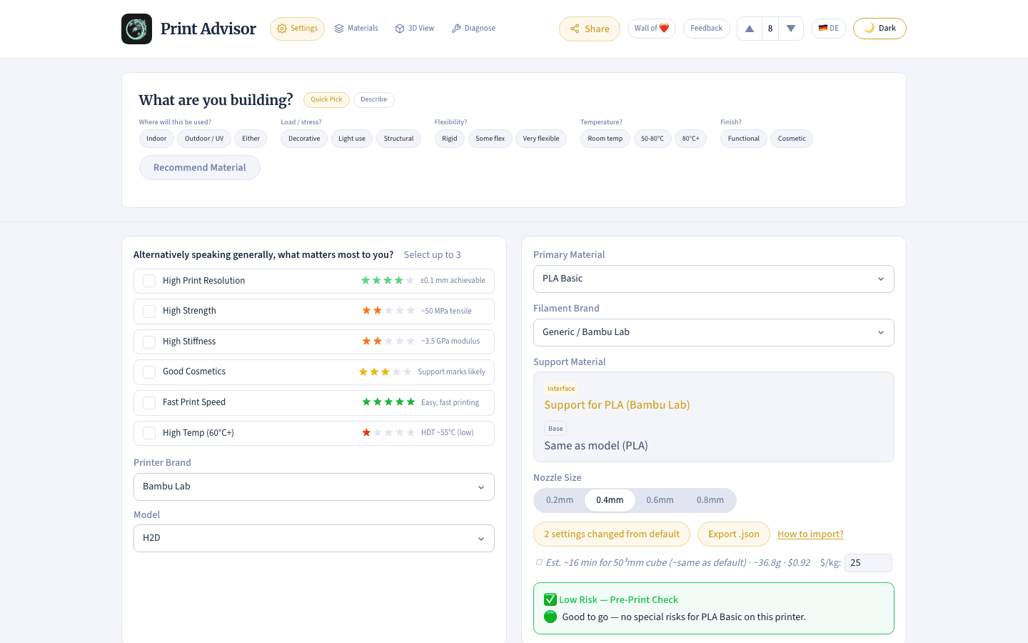 Print Advisor screenshot